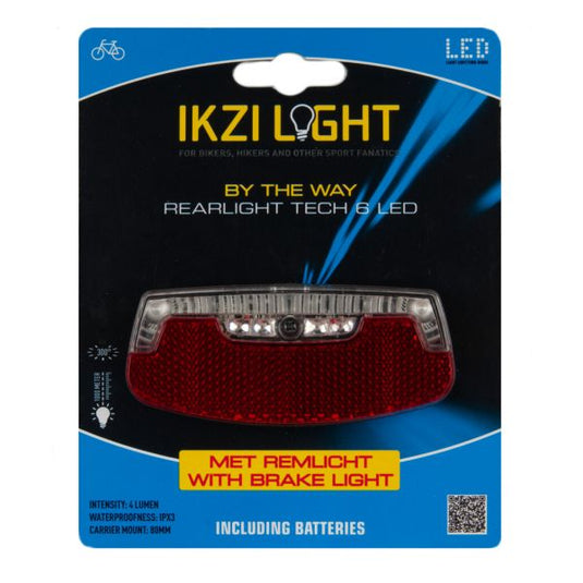 Ikzi achterlicht 6-led auto + remlicht by the way batterij