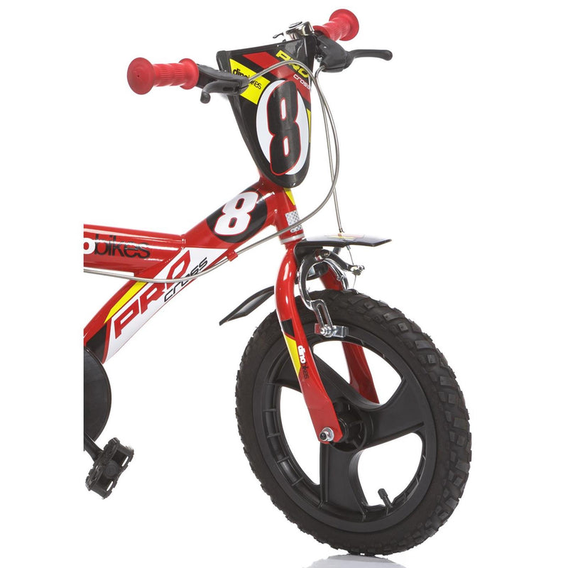 Load image into Gallery viewer, Dino bikes dino jongensfiets pro cross 16 inch rood zwart
