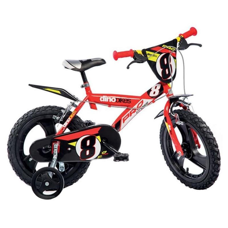 Load image into Gallery viewer, Dino bikes dino jongensfiets pro cross 16 inch rood zwart
