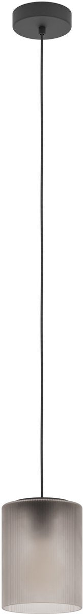 Eglo colomera hanglamp - e27 - ø 15 cm - zwart|mat grijs