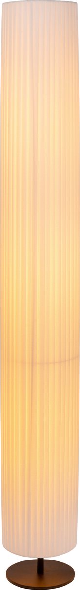 Lucide fold - vloerlamp - ø 20 cm - 3xe27 - wit - japandi