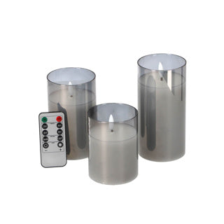 Daily home ledkaarsen set 3 met afstandsbediening | 4 stuks