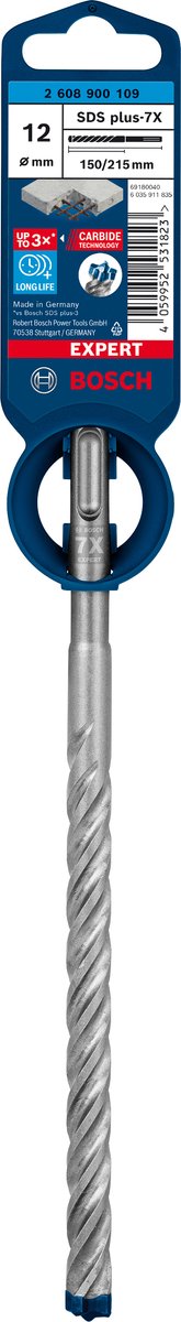 Bosch expert sds plus-7x hamerboor 12 x 150 x 215 mm