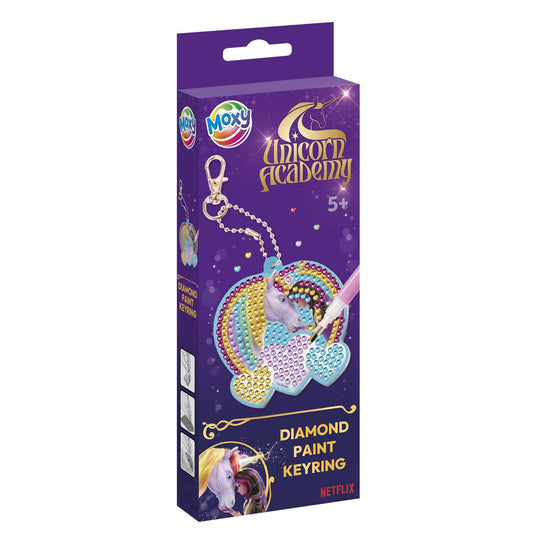 Moxy diamond painting unicorn sleutelhanger