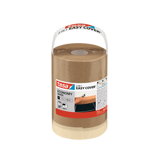 Tesa 1067567 - easy cover afdekfolie economy papier, s (25 meter x | 3 stuks