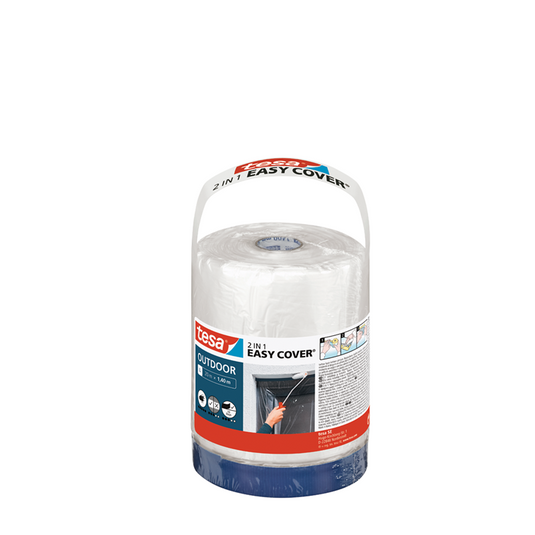 Tesa 1067568 - easy cover afdekfolie outdoor, l (20 meter 140 cm) | 2 stuks