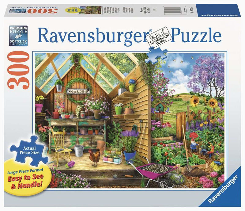 Load image into Gallery viewer, Ravensburger puzzel blik in het tuinhuis

