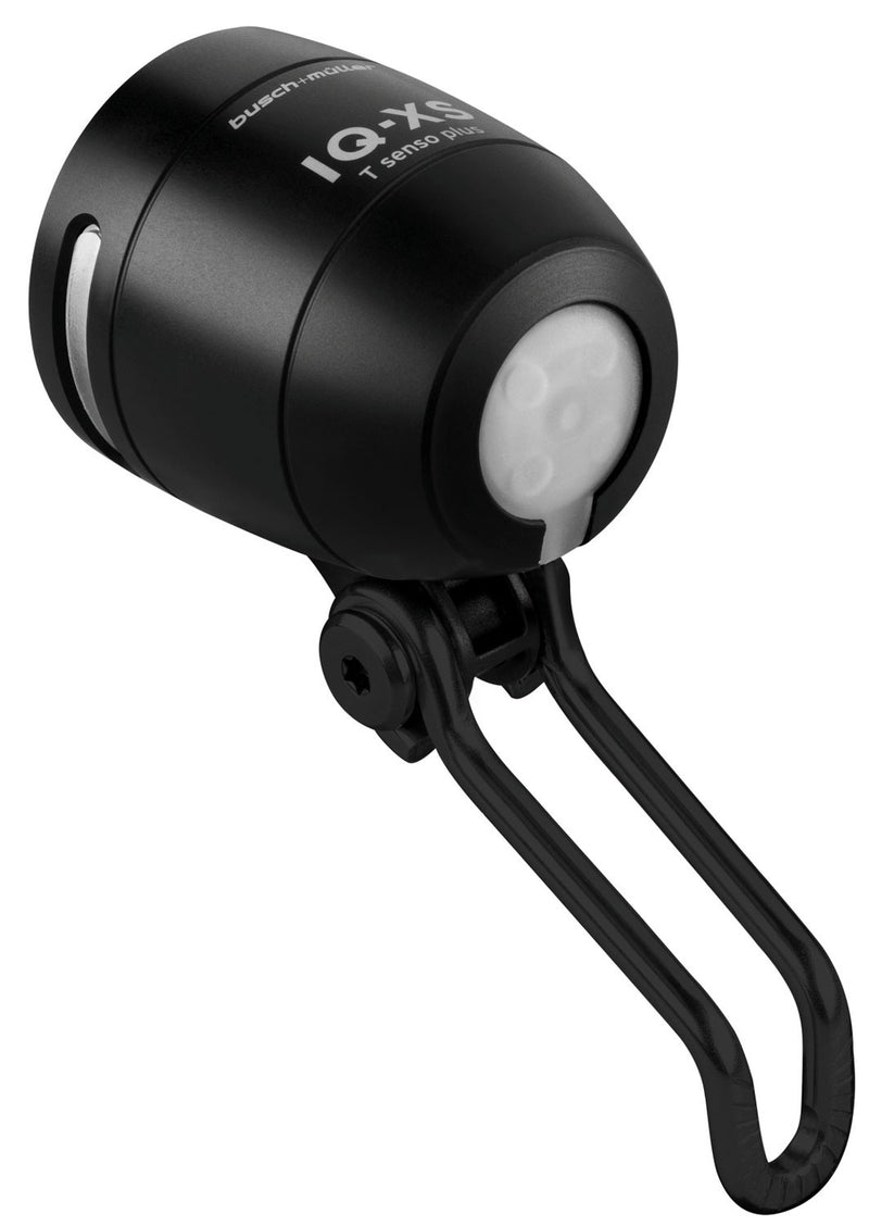 Load image into Gallery viewer, Koplamp Busch und Müller Lumotec IQ-XS T Senso voor naafdynamo - 70 Lux - zwart
