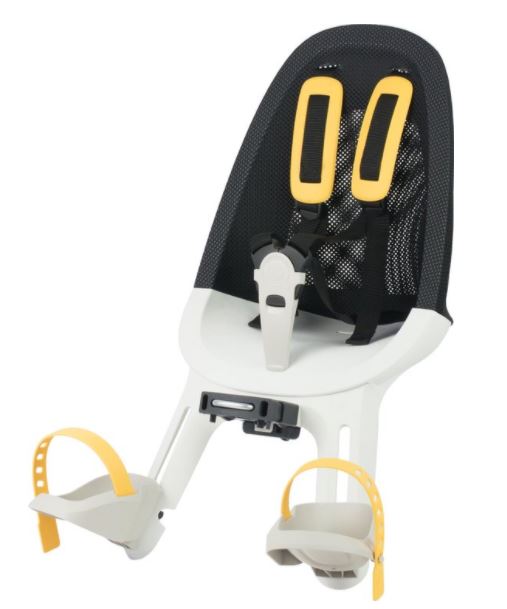 bicycle seat Air for junior mesh black/white/yellow