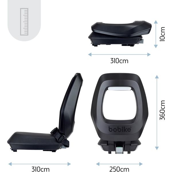 Load image into Gallery viewer, Bobike kinderzitje achter one junior zwart - mik-hd
