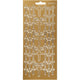 Stickers, kruis, vel 10x23 cm, goud, 1 vel
