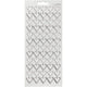 Stickers, harten, vel 10x23 cm, zilver, 1 vel