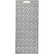 Stickers, harten, vel 10x23 cm, zilver, 1 vel
