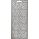 Stickers, harten, vel 10x23 cm, zilver, 1 vel