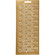 Stickers, hyvää joulua, vel 10x23 cm, goud, 1 vel