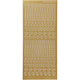 Stickers, sterren, vel 10x23 cm, goud, 1 vel