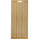 Stickers, hoeken, vel 10x23 cm, goud, 1 vel