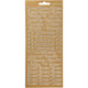 Stickers, onnea aidille, vel 10x23 cm, goud, 1 vel