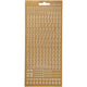Stickers, cijfers, vel 10x23 cm, goud, 1 vel
