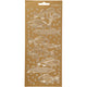Stickers, vissen, vel 10x23 cm, goud, 1 vel