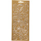 Stickers, sport, vel 10x23 cm, goud, 1 vel