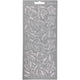 Stickers, twijgen, vel 10x23 cm, zilver, 1 vel