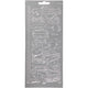 Stickers, auto's, vel 10x23 cm, zilver, 1 vel