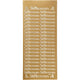 Stickers, velkommen, vel 10x23 cm, goud, 1 vel