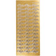 Stickers, tillykke, vel 10x23 cm, goud, 1 vel