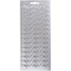 Stickers, tillykke, vel 10x23 cm, zilver, 1 vel