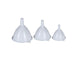 Excellent houseware trechters set 3delig kunststof wit