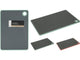 Excellent houseware snijplank kunststof 23x16cm grijs-groen grijs-rood