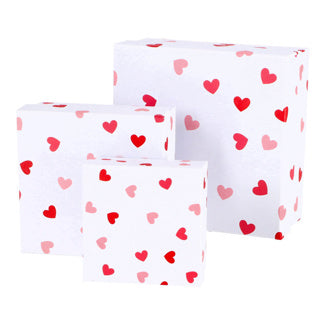Kaemingk giftbox papier set van 3 wit rood | 2 stuks
