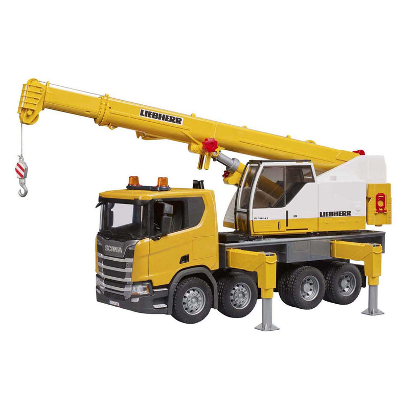 Load image into Gallery viewer, Bruder scania super 560r liebherr kraan met licht en geluid 1:16
