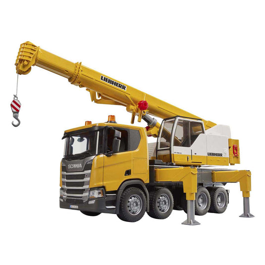 Bruder scania super 560r liebherr kraan met licht en geluid 1:16
