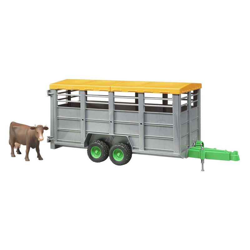 Load image into Gallery viewer, Bruder veetransportwagen met koe 1:16
