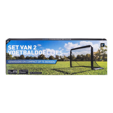Engelhart voetbaldoeltjes zwart, 2st