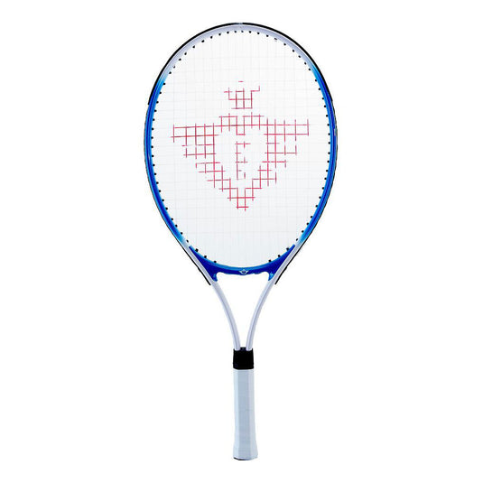 Engelhart tennisracket met hoes en 2 ballen - blauw
