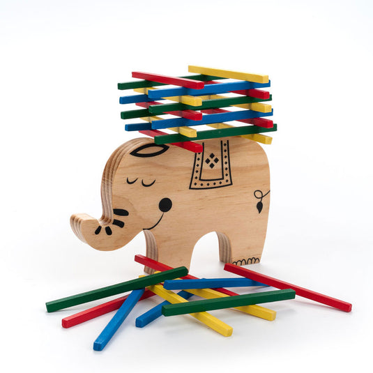 Longfield houten balans spel olifant