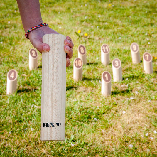 Kubb number original rubber hout