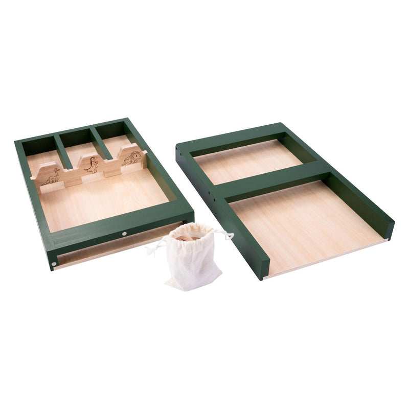Load image into Gallery viewer, Houten kinder sjoelbak dino, 80cm
