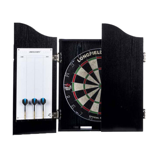 Engelhart houten cabinet met sisal dartbord incl. dartset