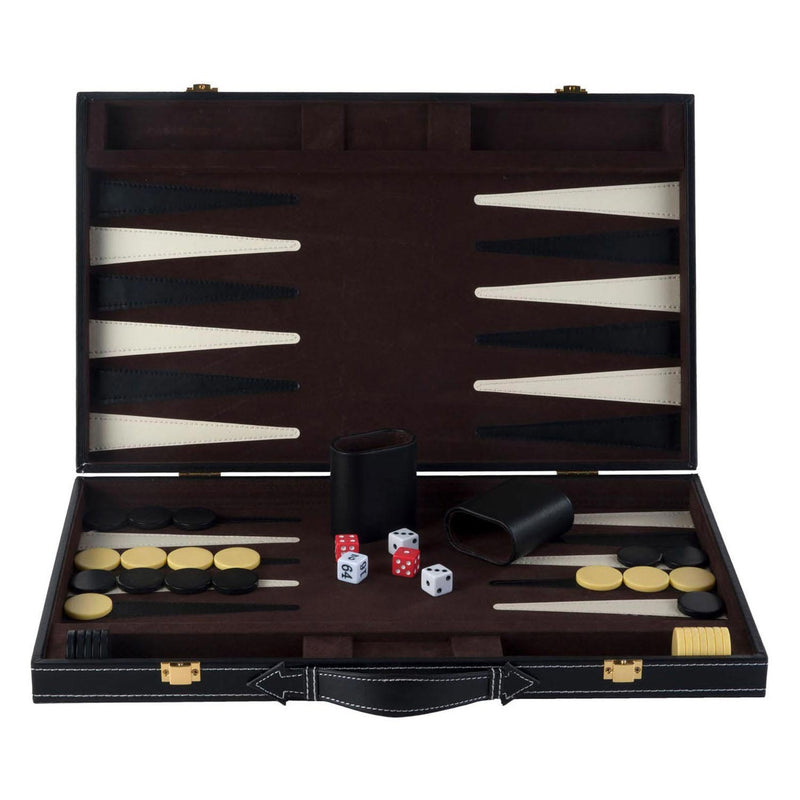 Load image into Gallery viewer, Engelhart backgammon 18 bruin en ivoor klassiek bordspel

