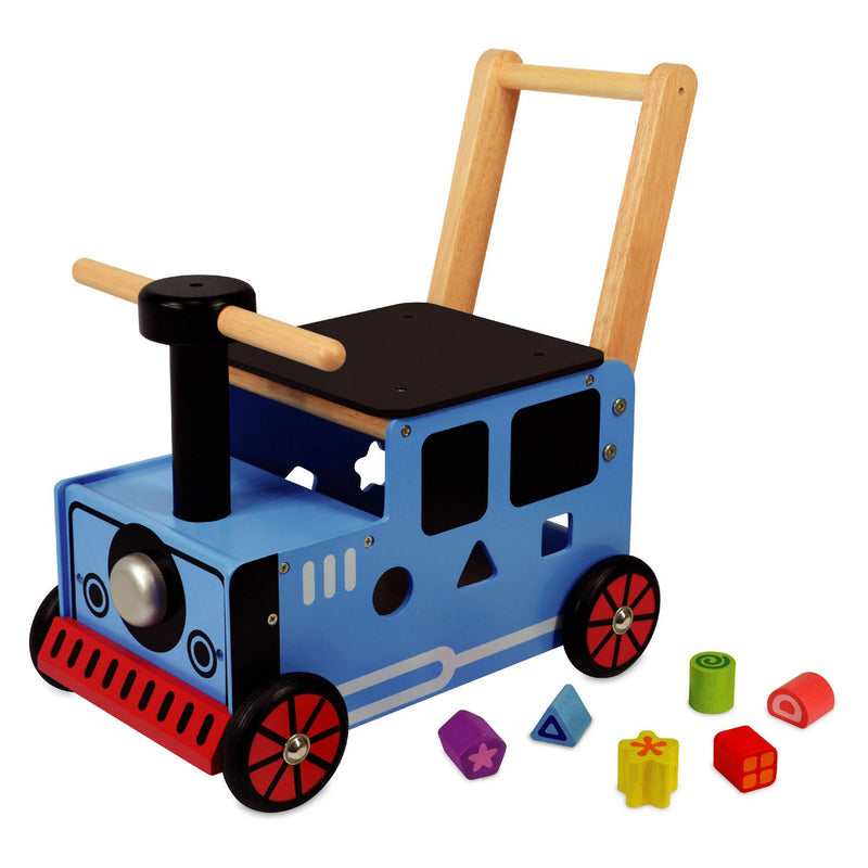 Load image into Gallery viewer, I'm toy loop- en duwwagen trein
