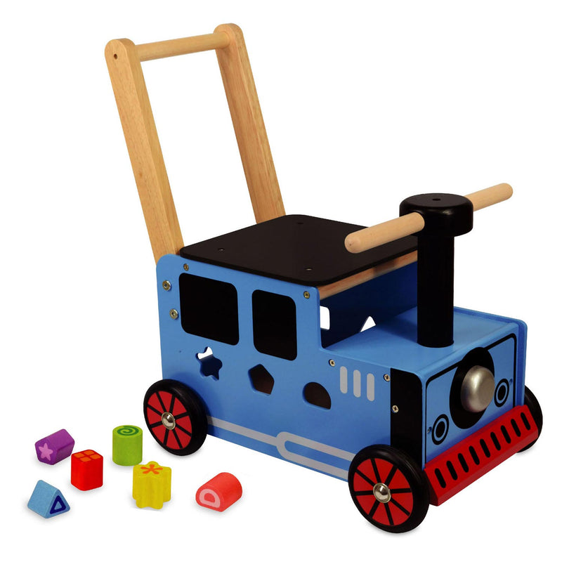 Load image into Gallery viewer, I'm toy loop- en duwwagen trein
