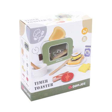 Houten broodrooster met timer