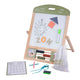 Houten tafel school- en whiteboard