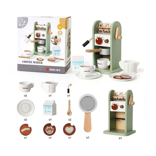Houten koffiezetapparaat, 14dlg