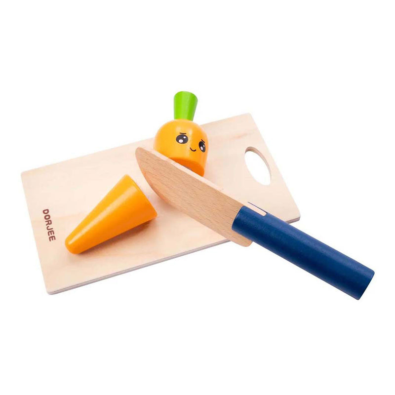 Load image into Gallery viewer, Houten snijset groente en fruit
