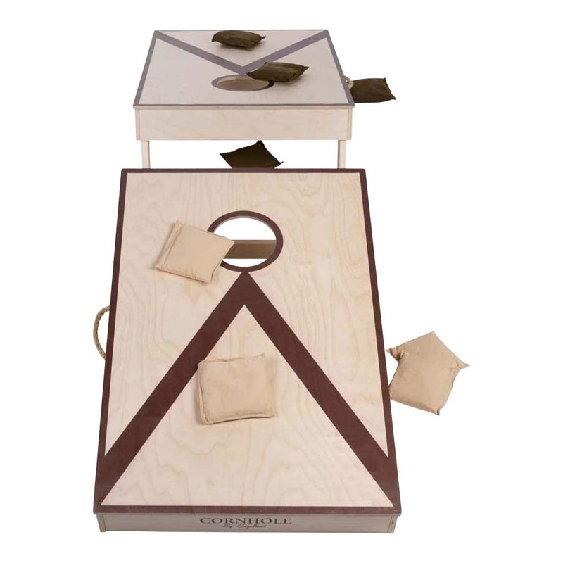 Load image into Gallery viewer, Engelhart cornhole – dubbel set – 90 x 60 cm – pine birchwood – inclusief 2 x 4 zakjes en draagtas – outdoor cornhole spel voor gezellig en competitief spel –
